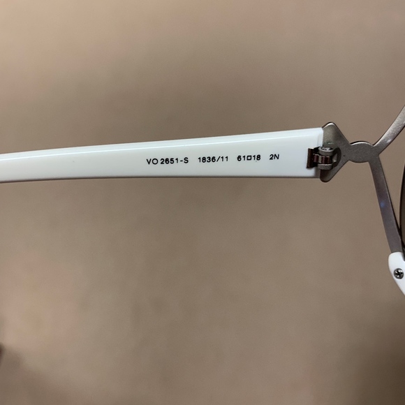 VOGUE white-framed, Silver Hardware Sunglasses main image 9